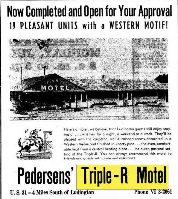 Triple R Motel - 1958 Opening Announcement